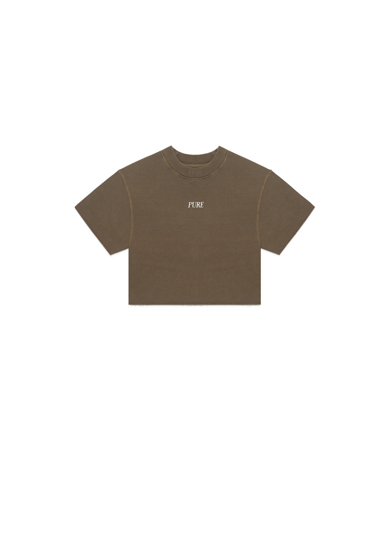 Heraldic Brown crop top