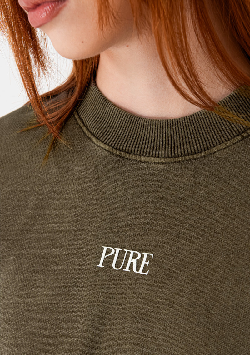 Heraldic Brown crop top