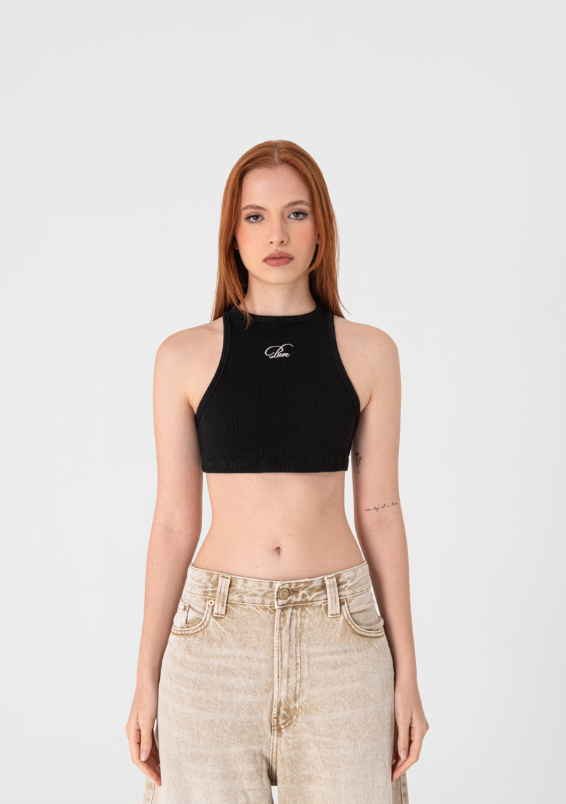 Heraldic crop top