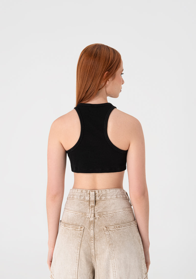 Heraldic crop top