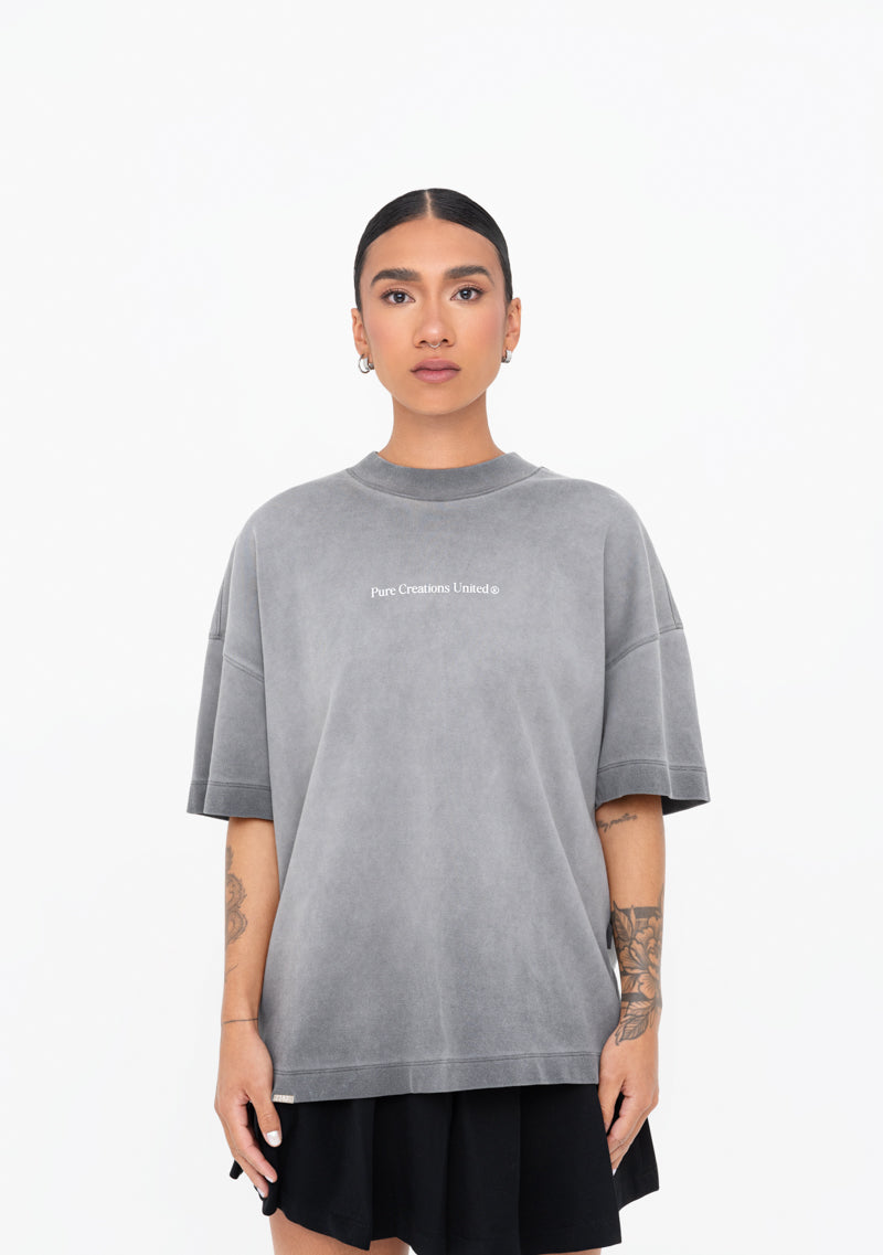 Áurea grey washed t-shirt