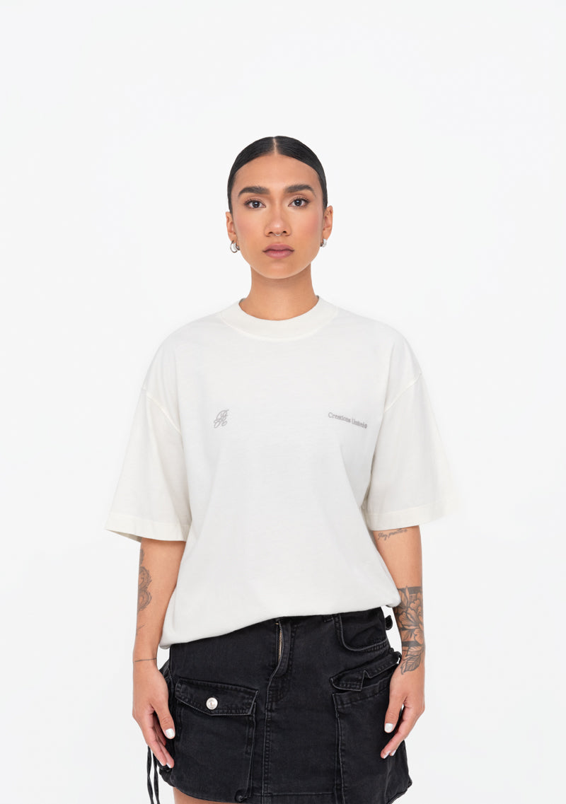 Áurea cream blurred t-shirt
