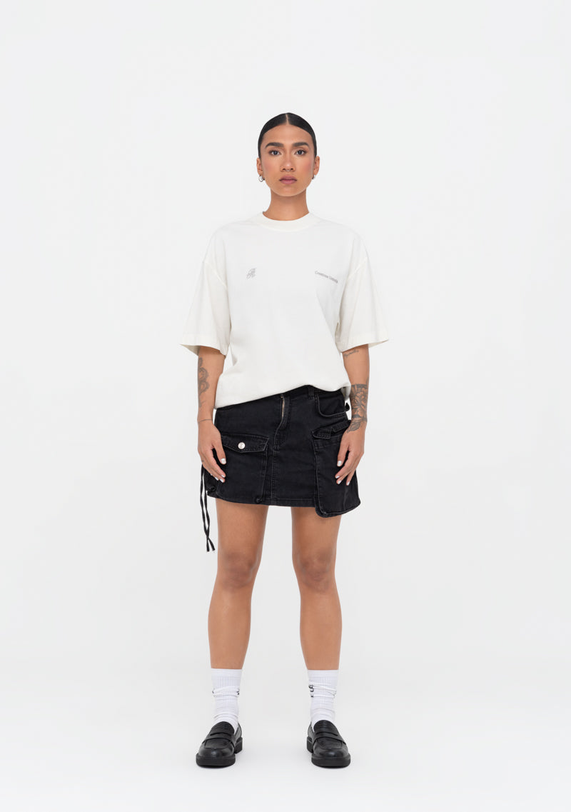 Áurea cream blurred t-shirt