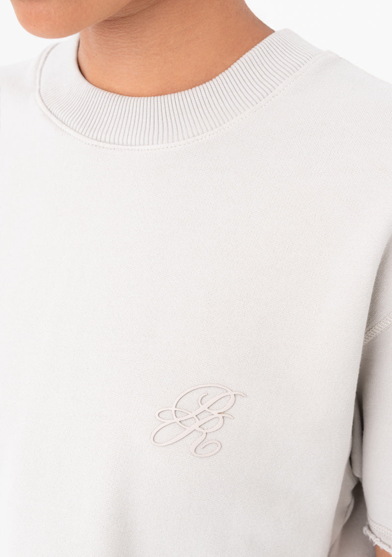 Áurea taupe crop top