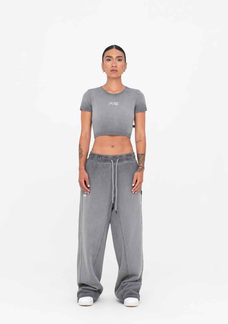 Áurea grey crop top