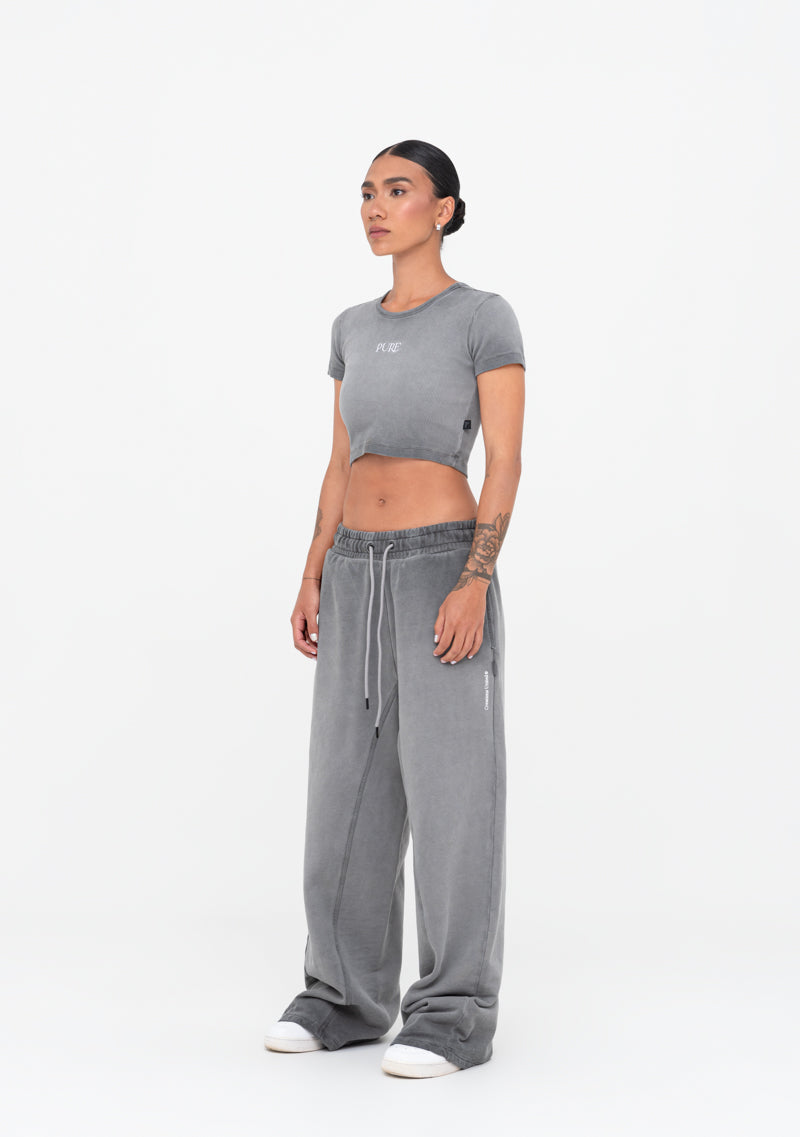 Áurea grey crop top