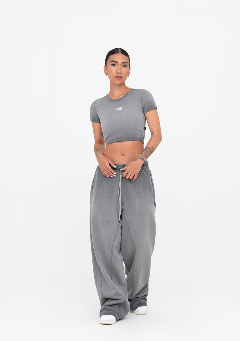 Áurea grey crop top