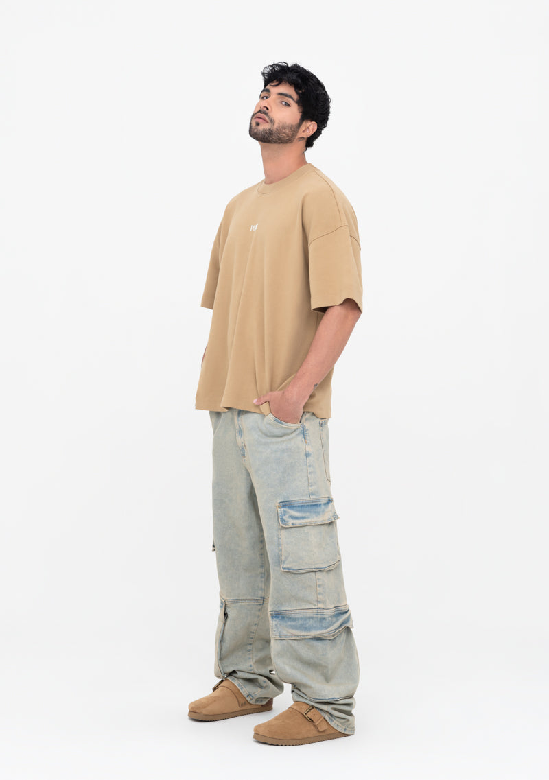 Classic Washed blue cargo pants