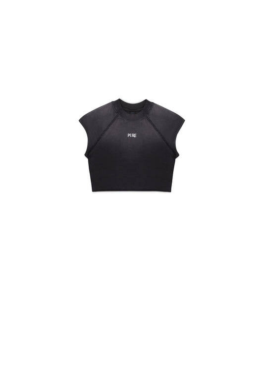 Atelier Washed Black Crop Top