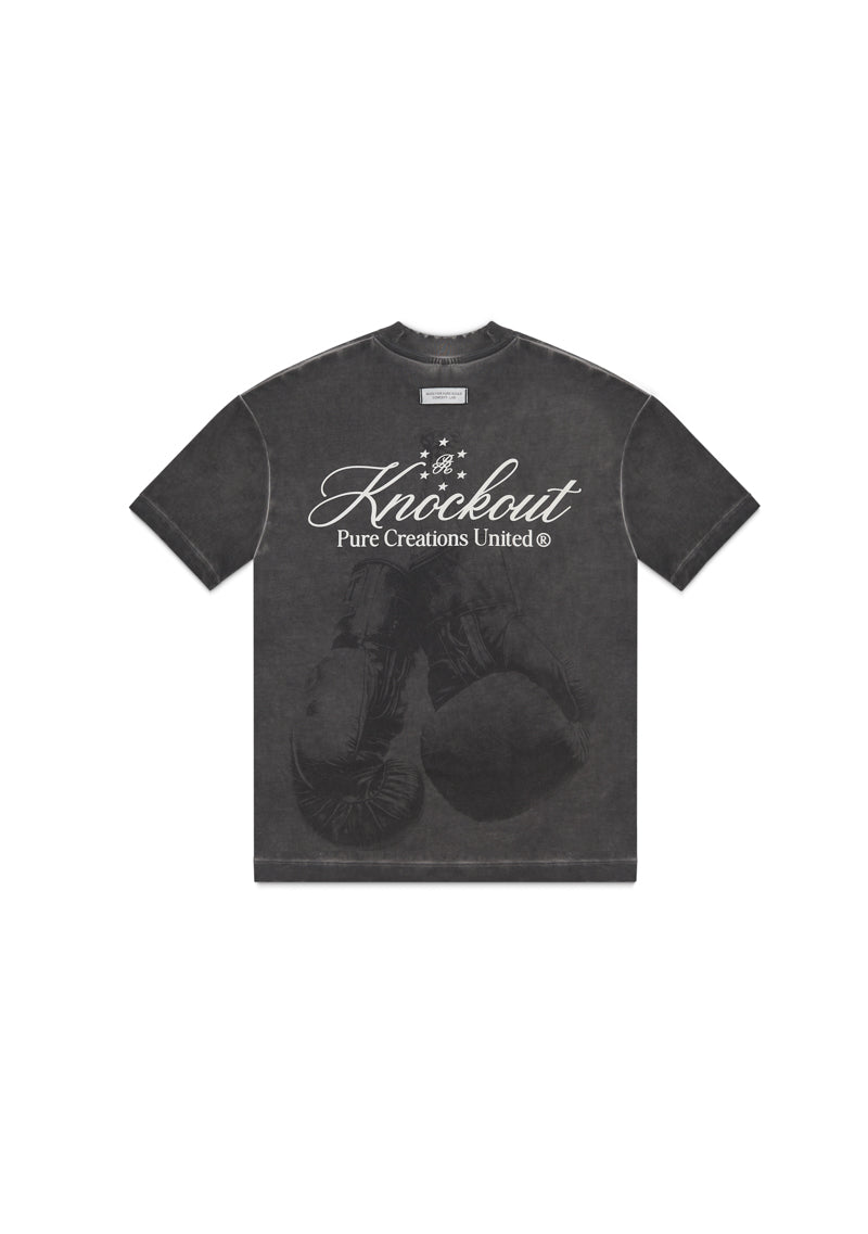knockout black gloves T-shirt