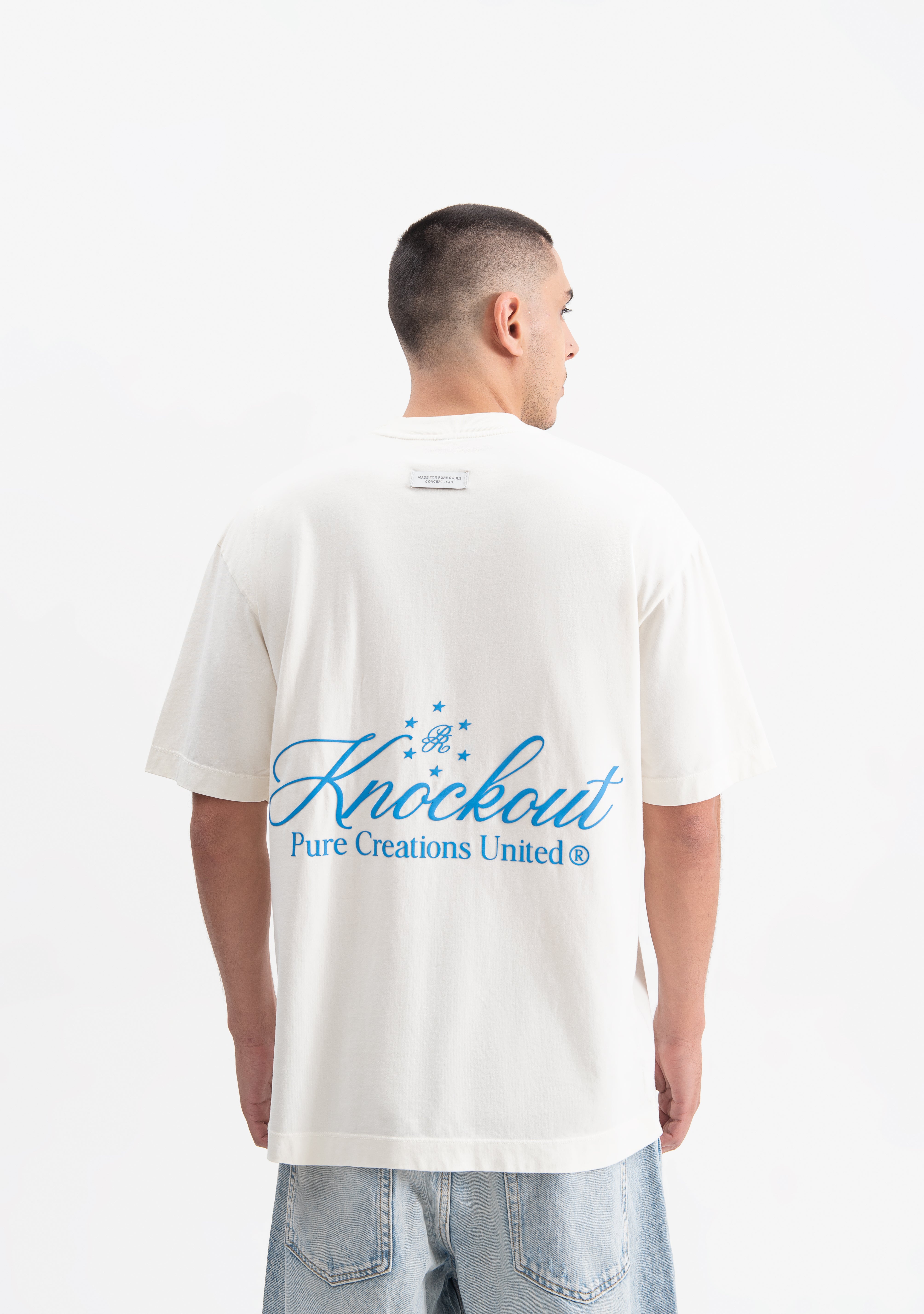 knockout cream t-shirt