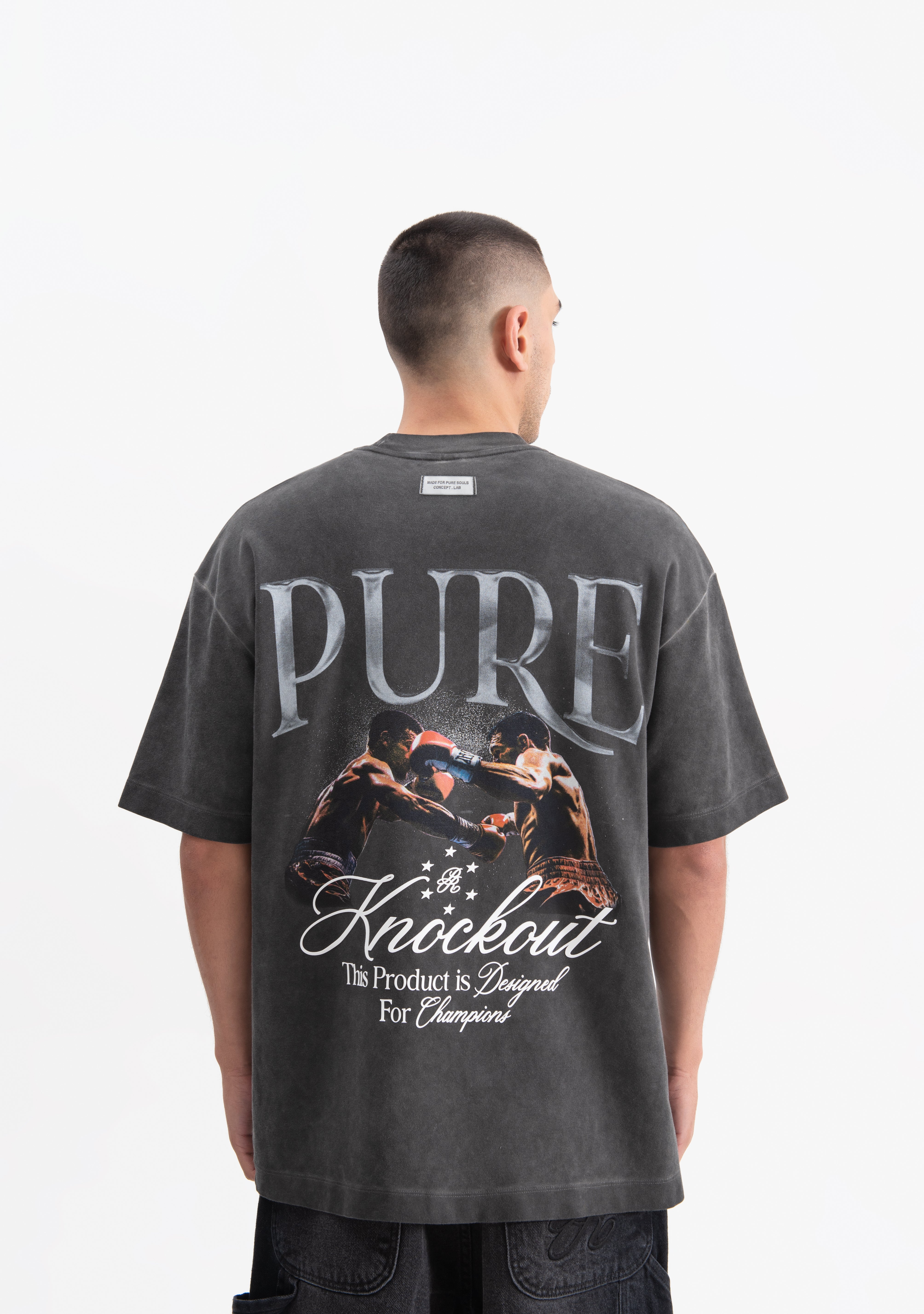 Knockout black fight t-shirt