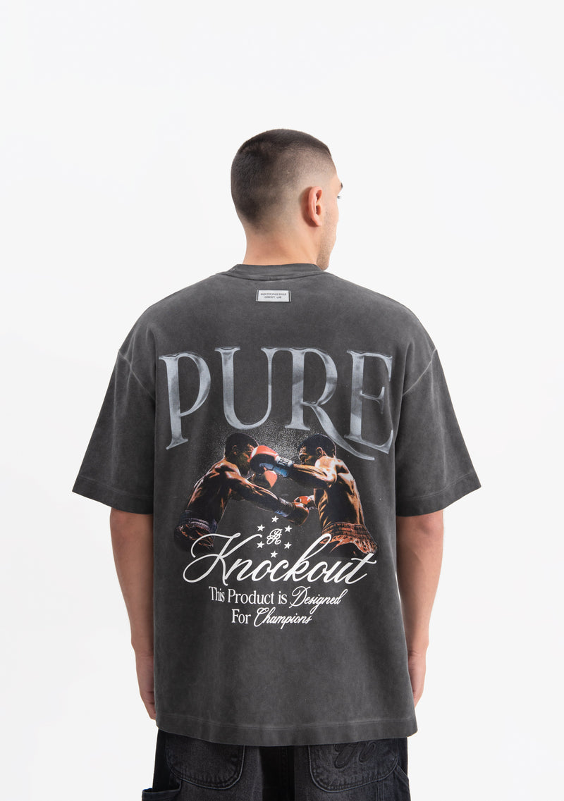 Knockout black figth t-shirt