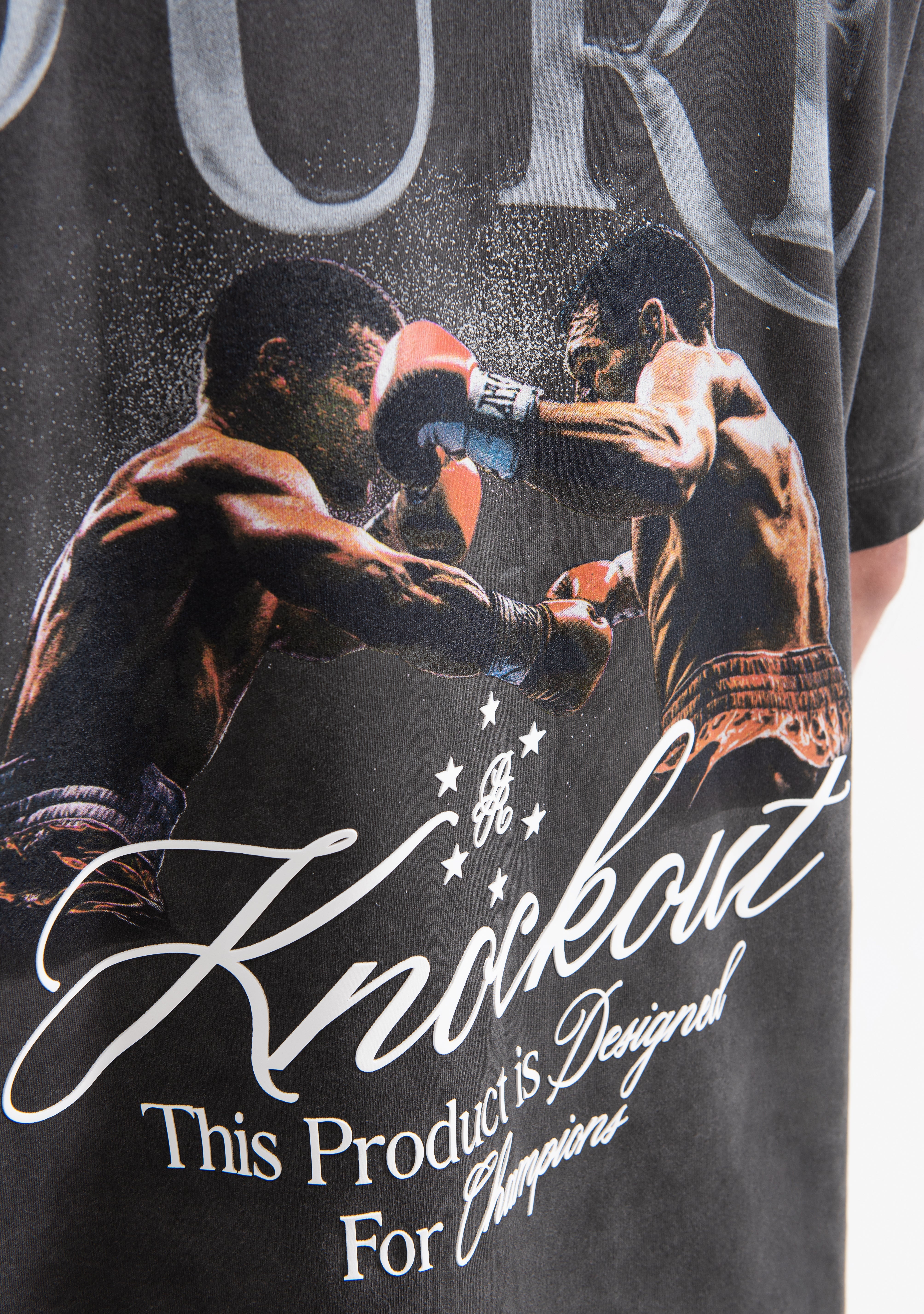 Knockout black fight t-shirt