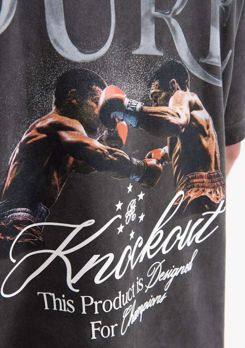Knockout black figth t-shirt