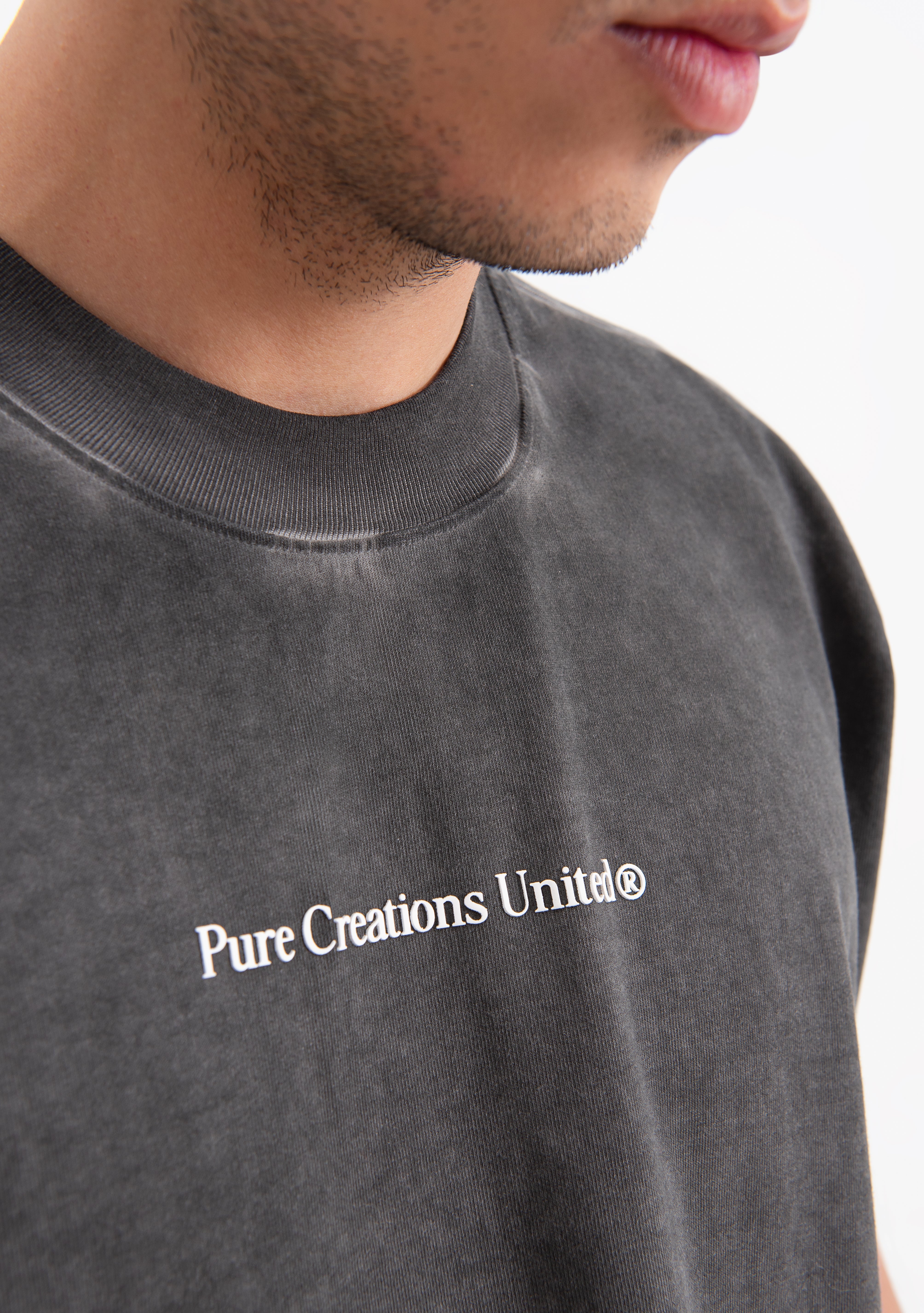 Knockout black gloves tank top