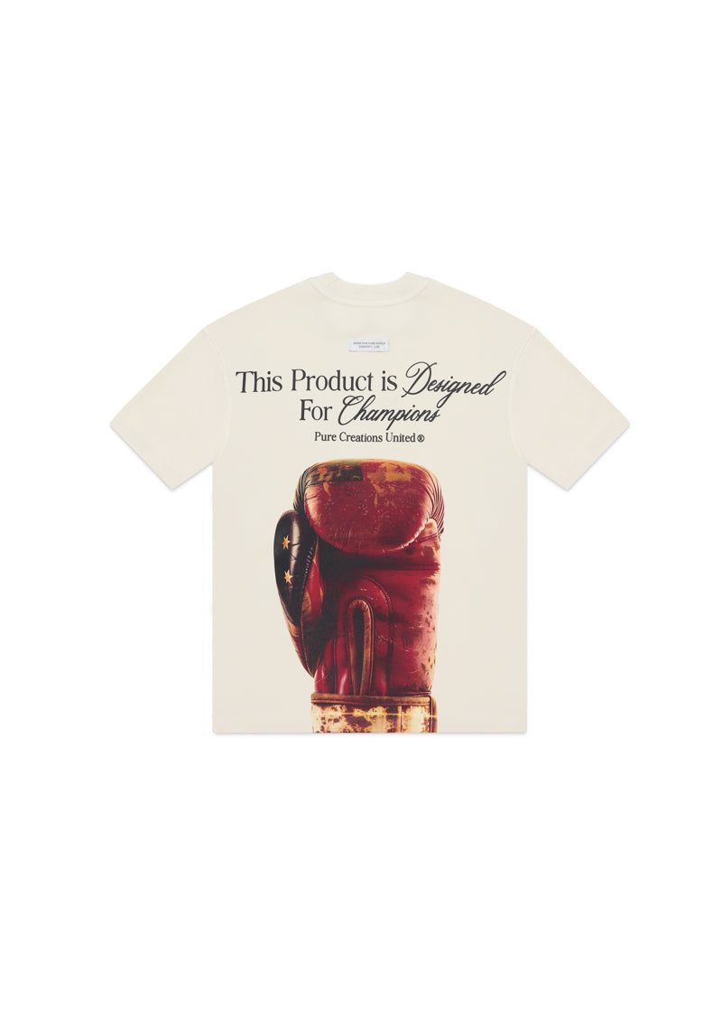 Knockout cream gloves t-shirt