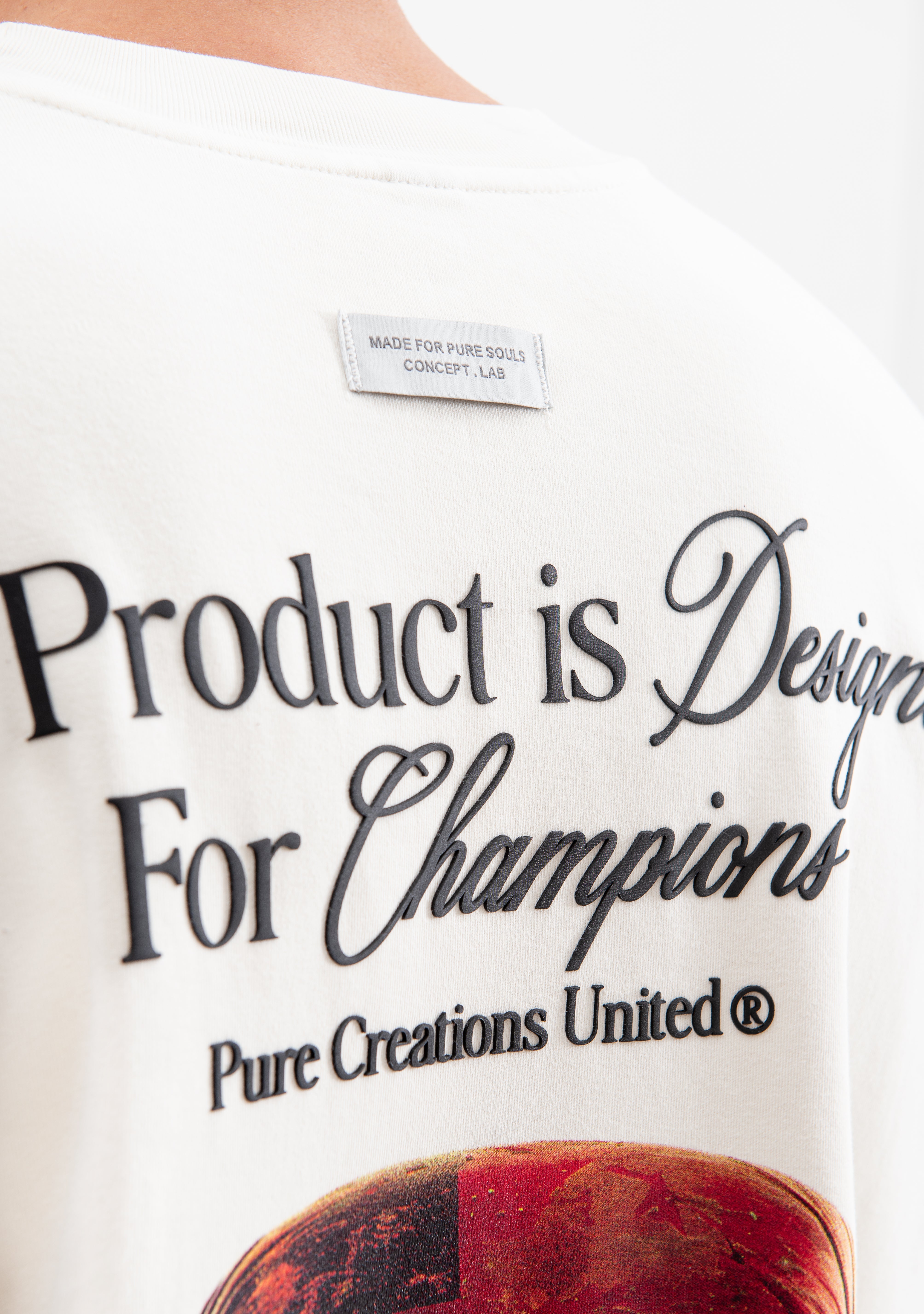 Knockout cream gloves t-shirt