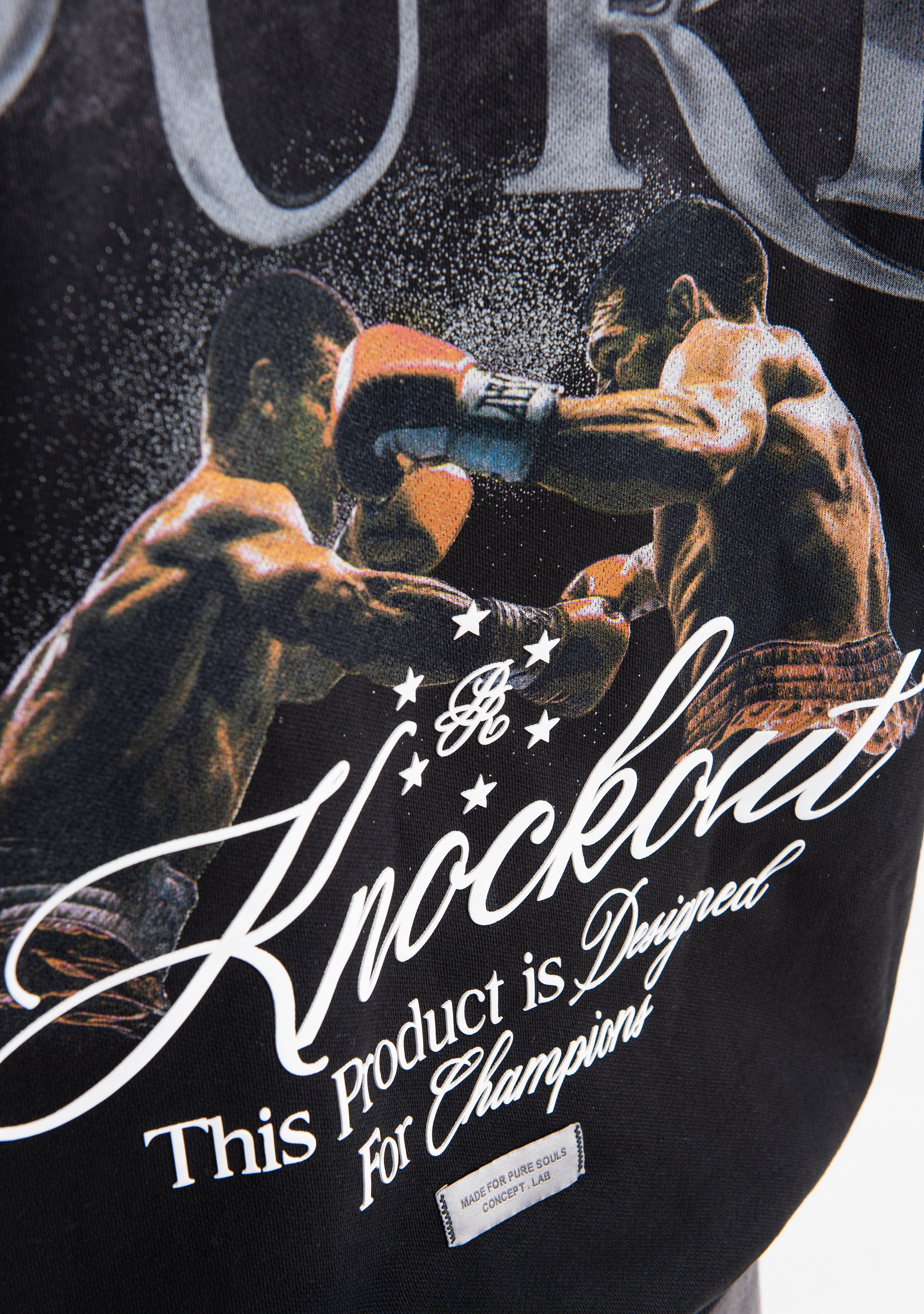 knockout black hoodie