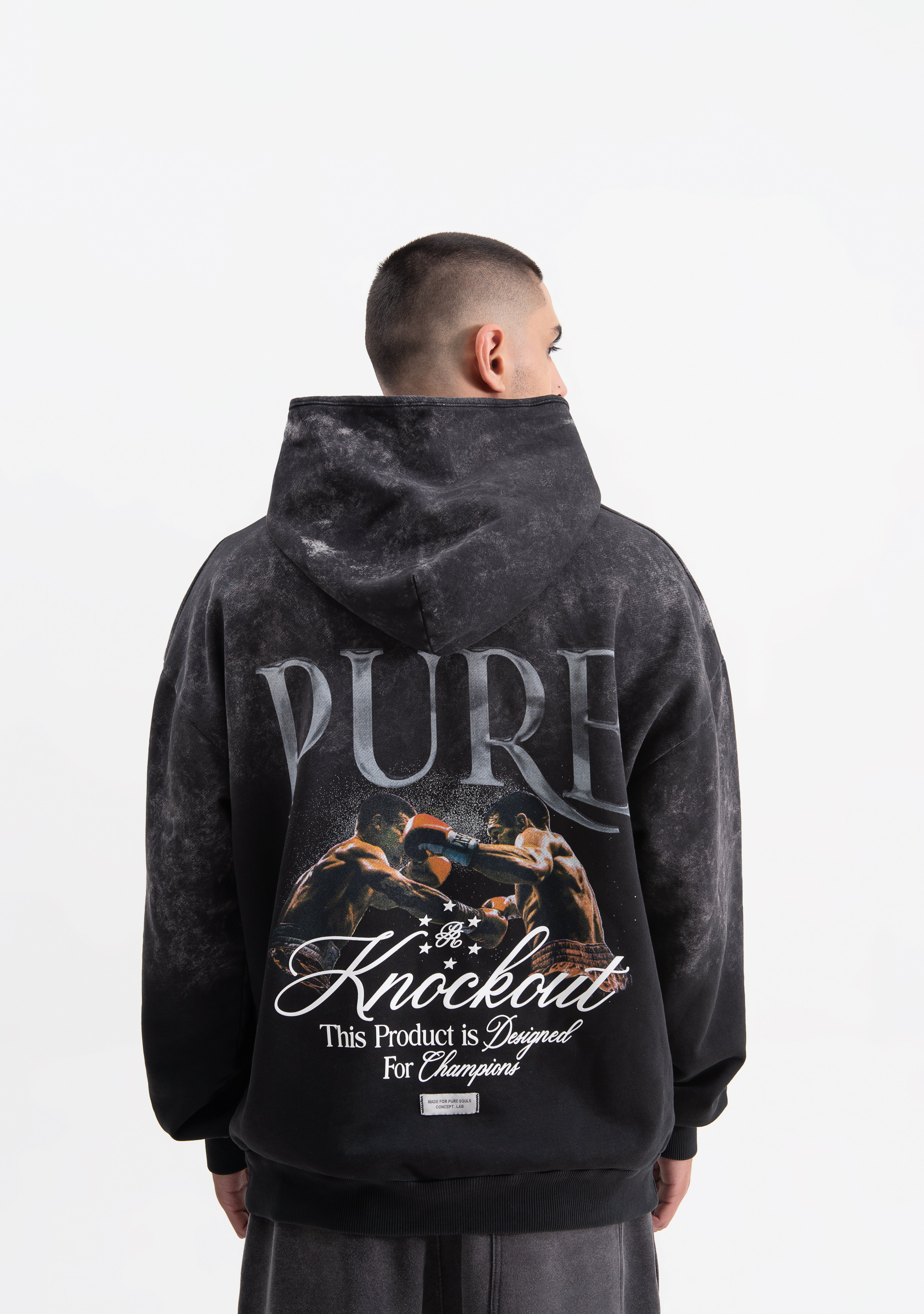 knockout black hoodie