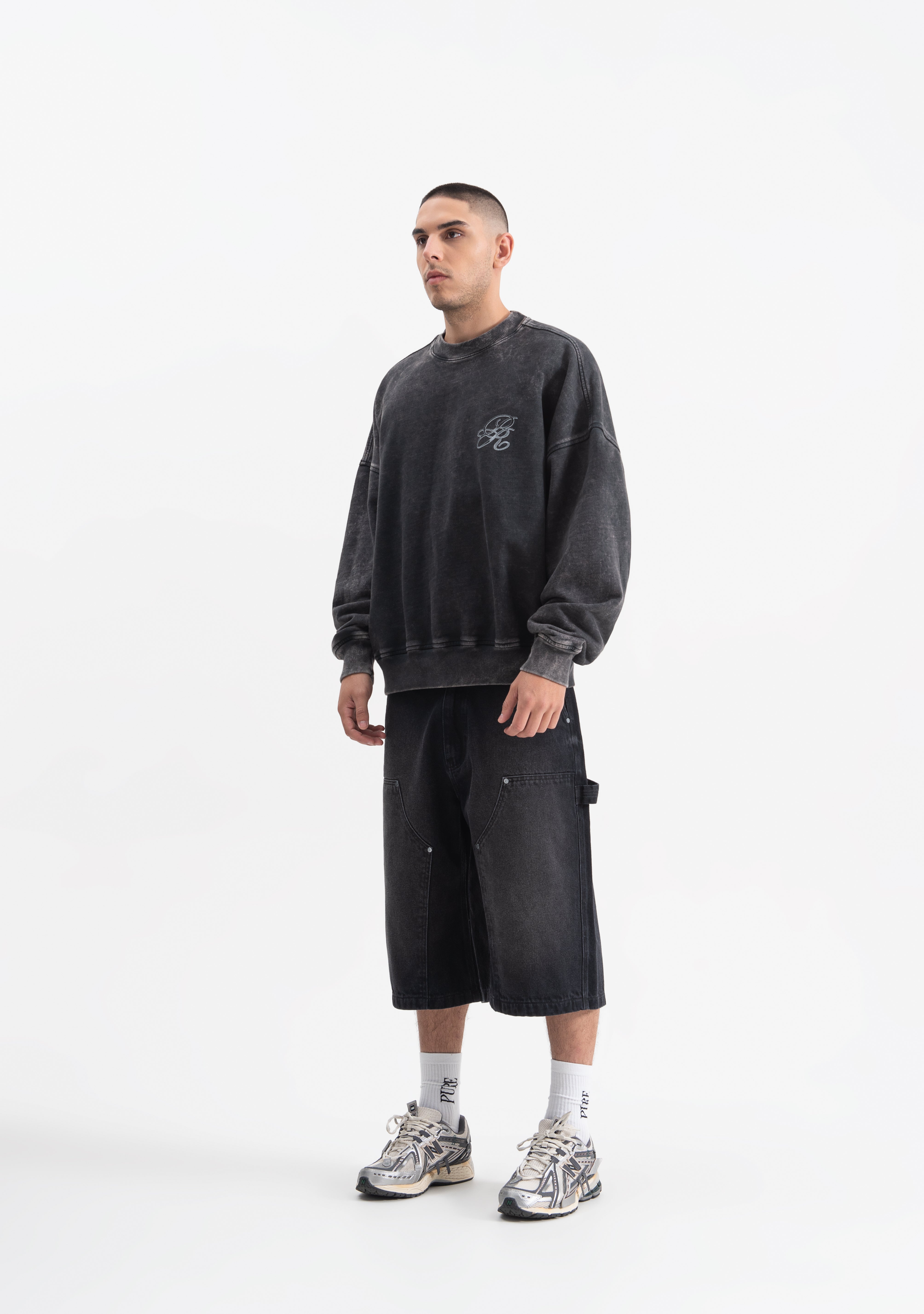 Knockout Black crewneck