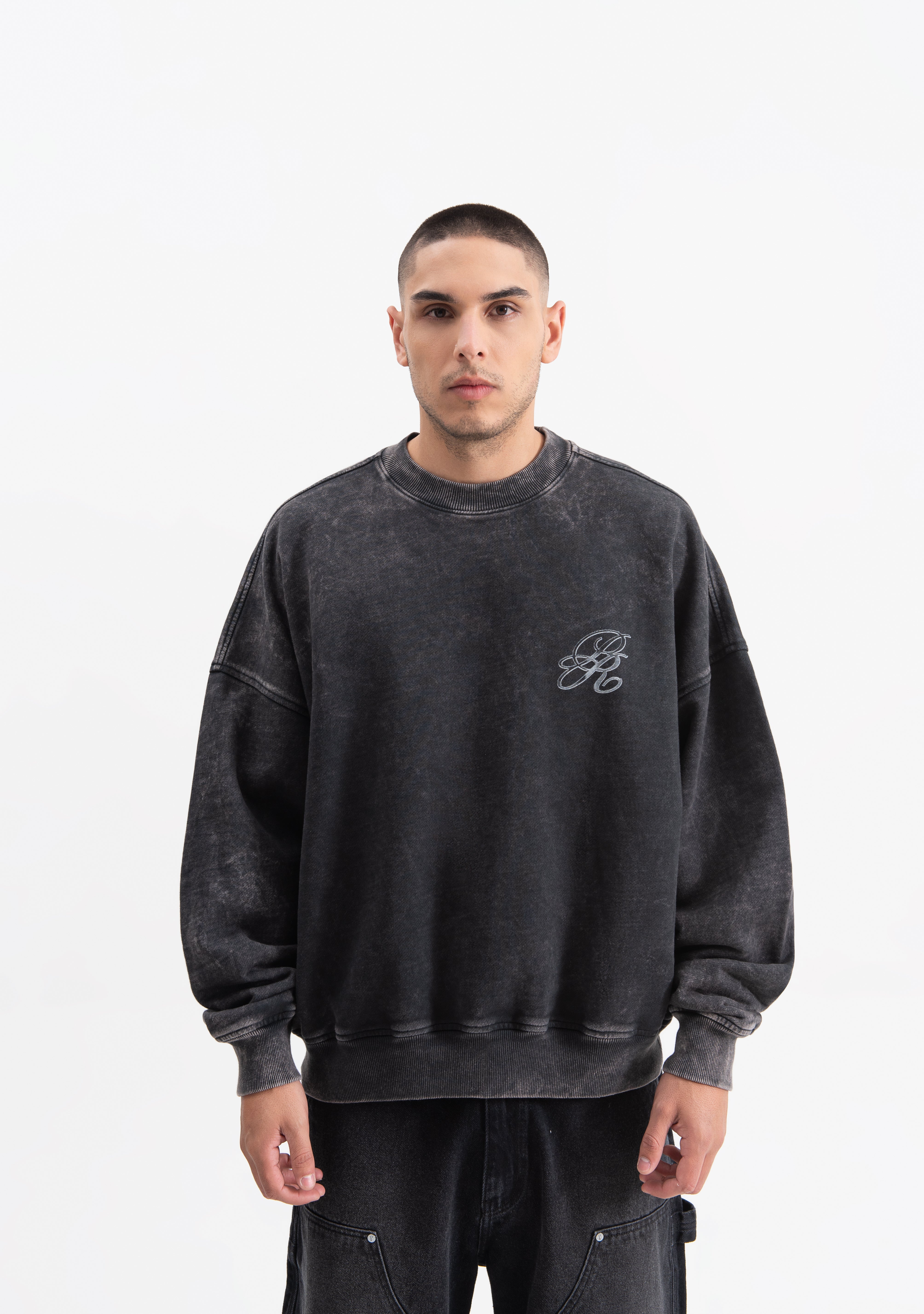 Knockout Black crewneck