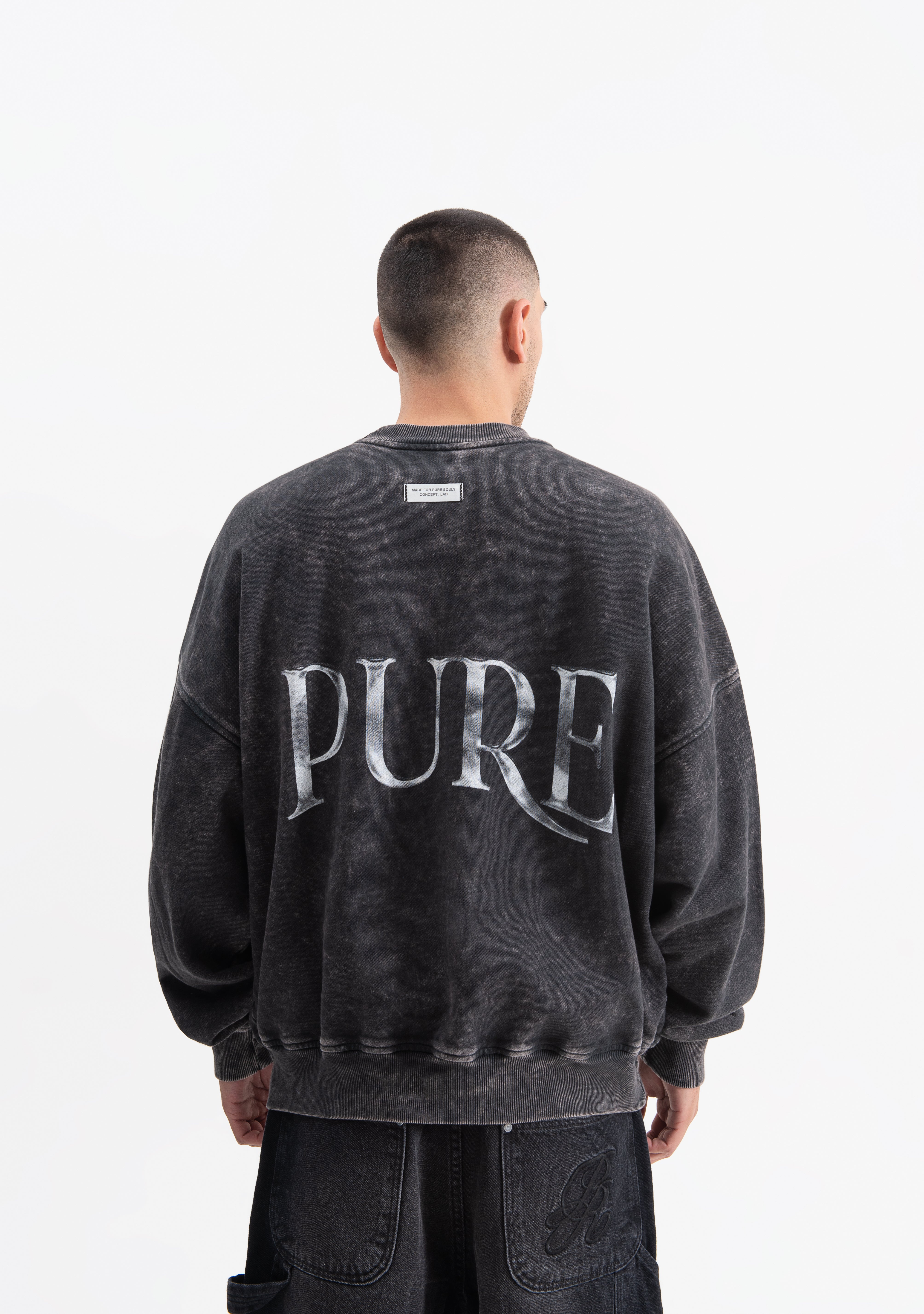 Knockout Black crewneck