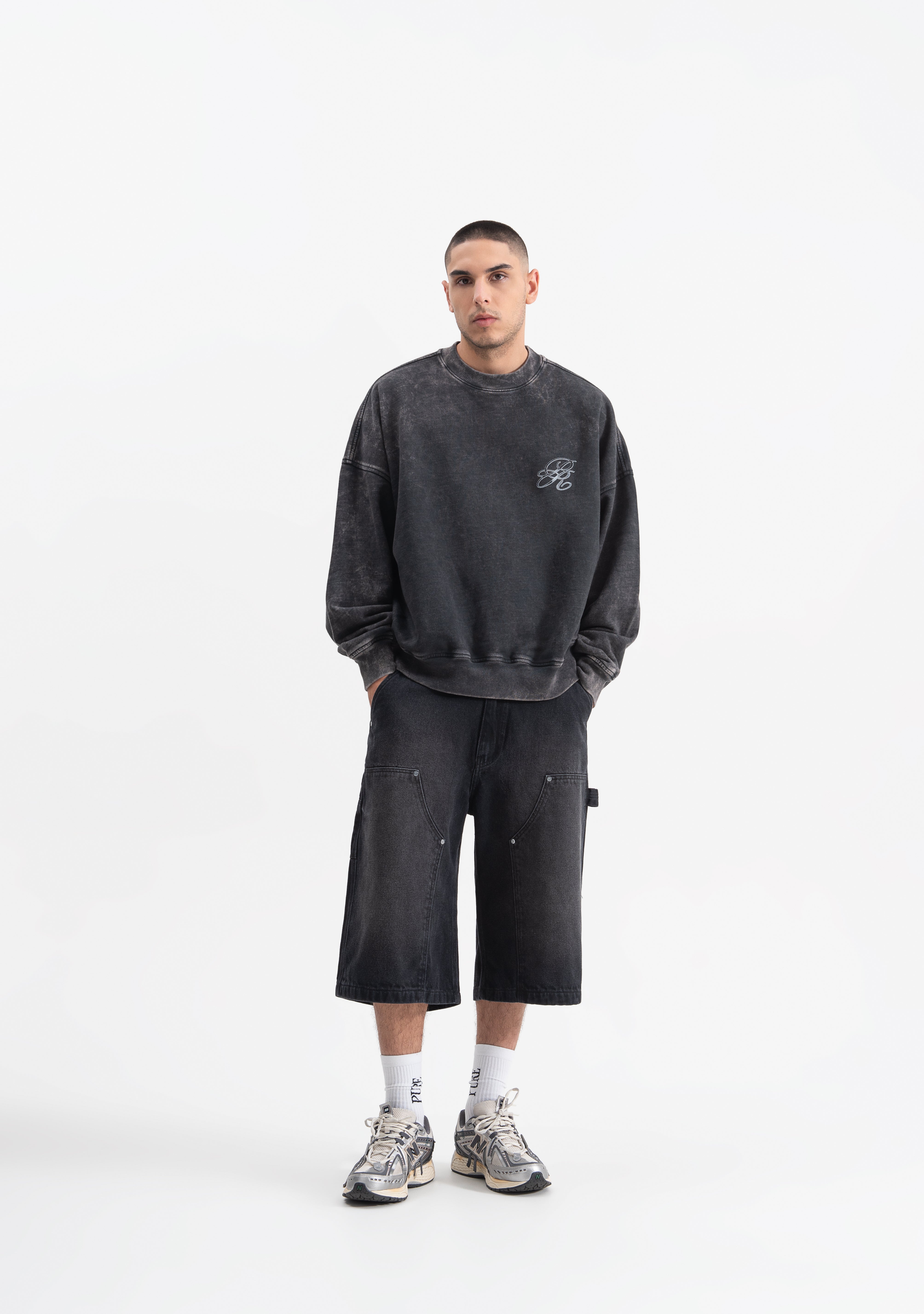 Knockout Black crewneck