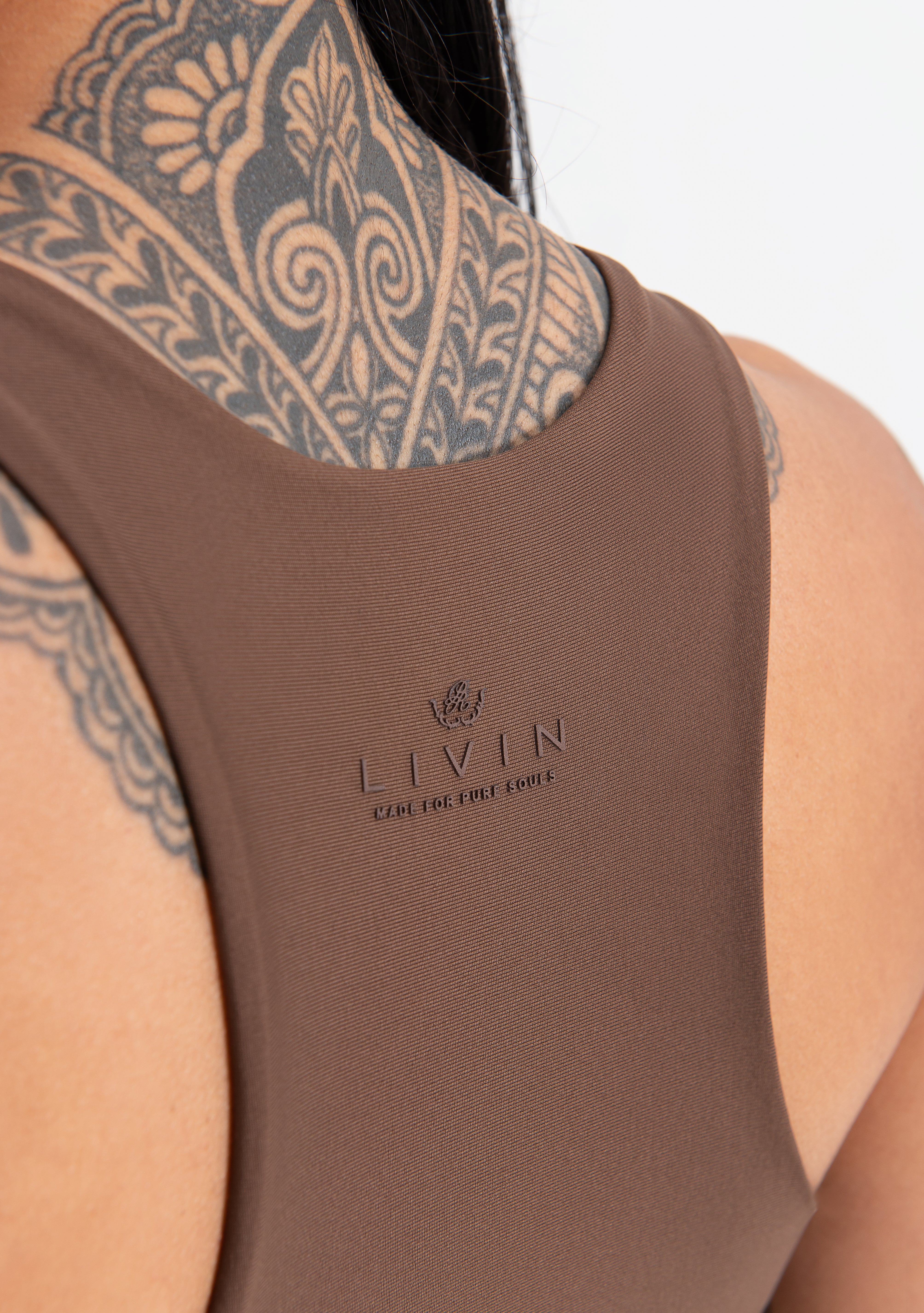 Pure x Livin brown top