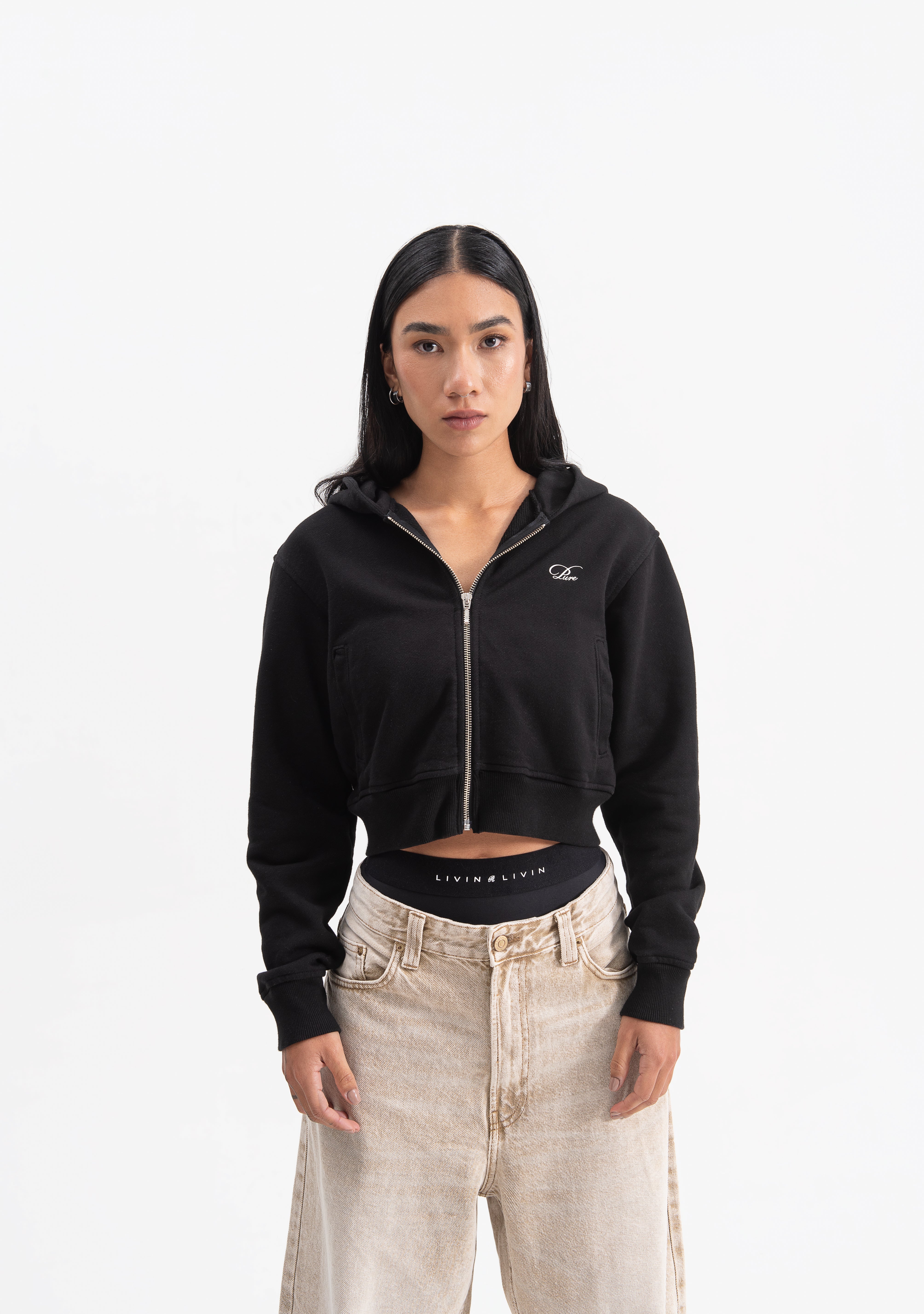 knockout woman black hoodie