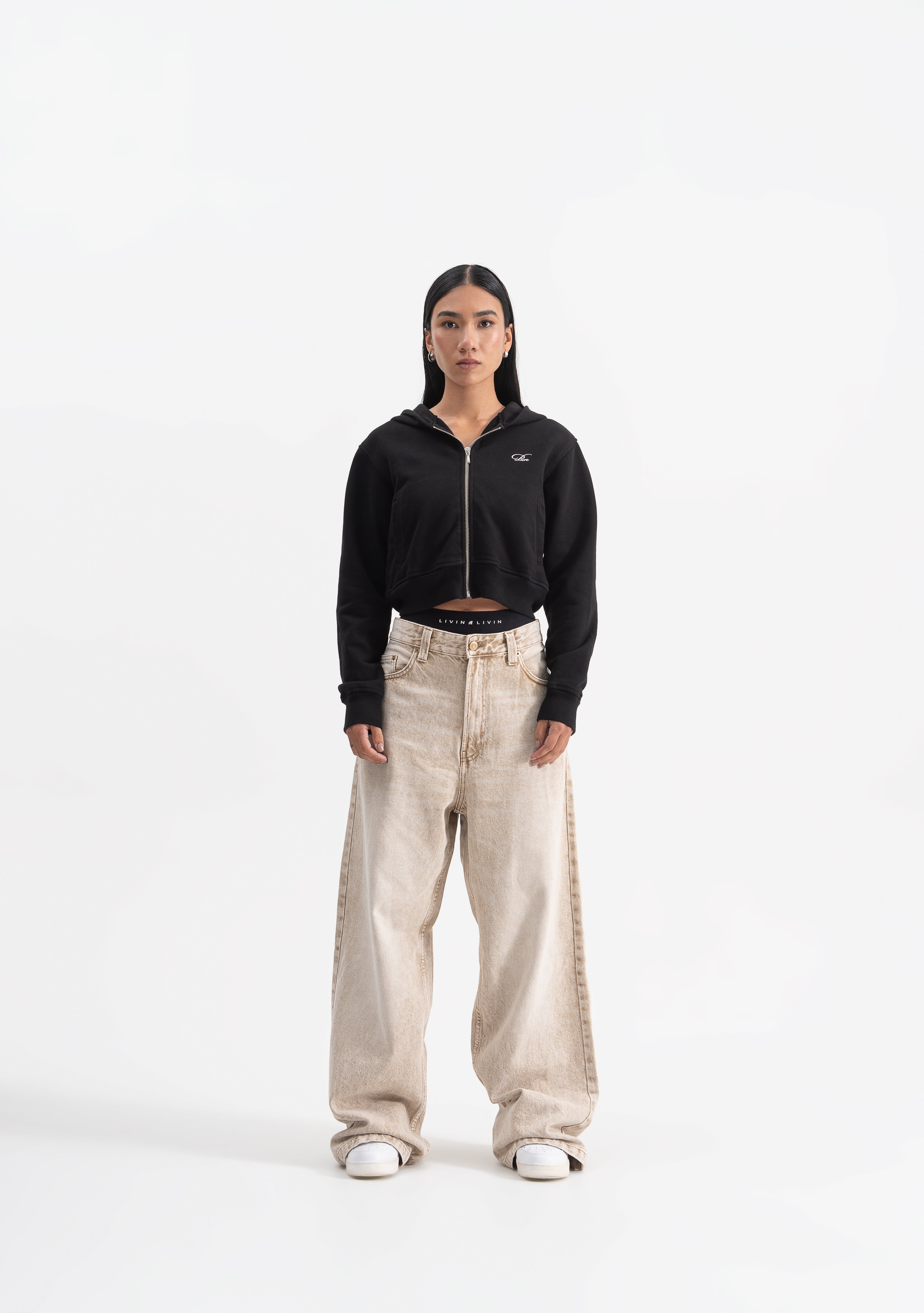 knockout woman black hoodie