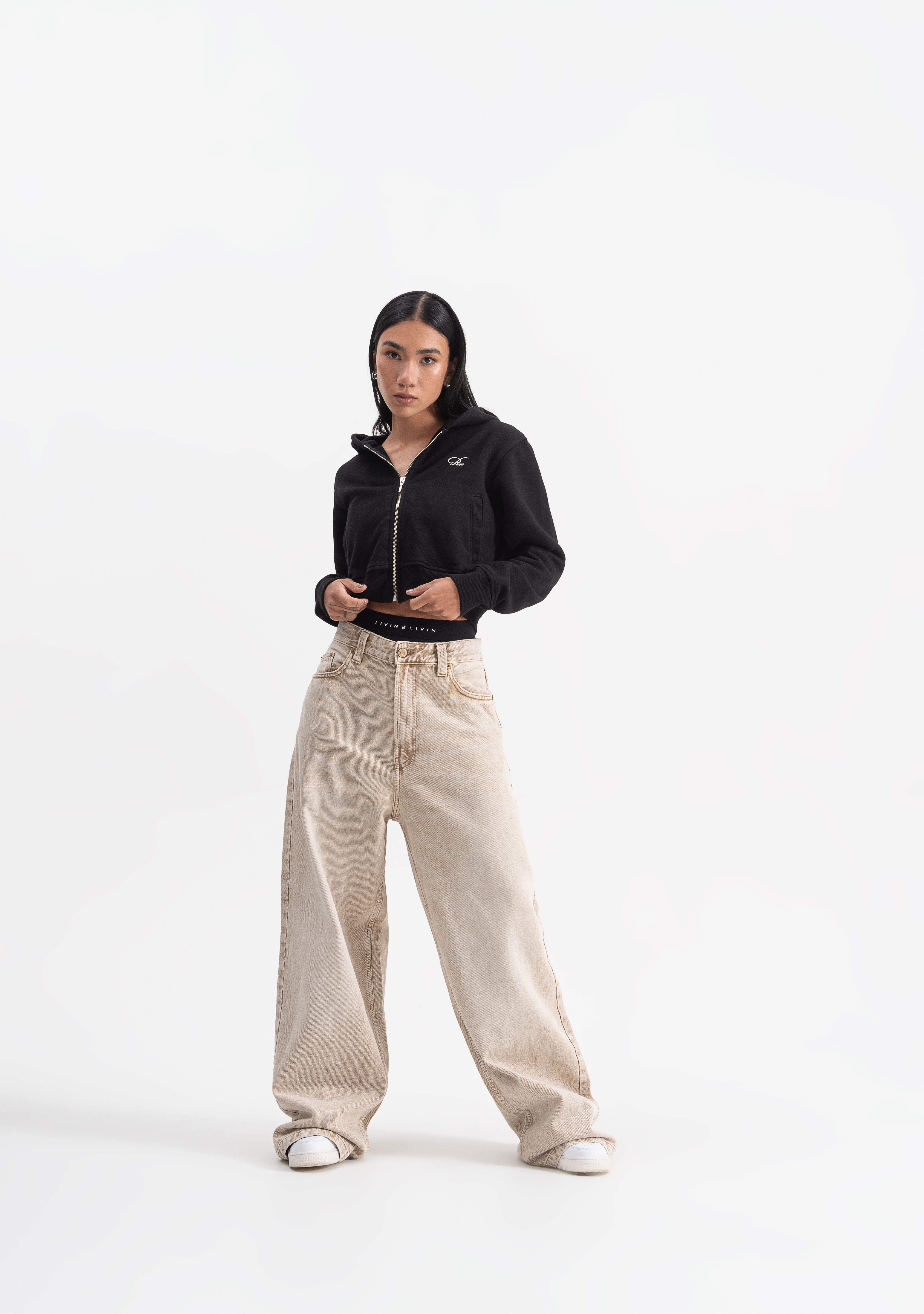 knockout woman black hoodie