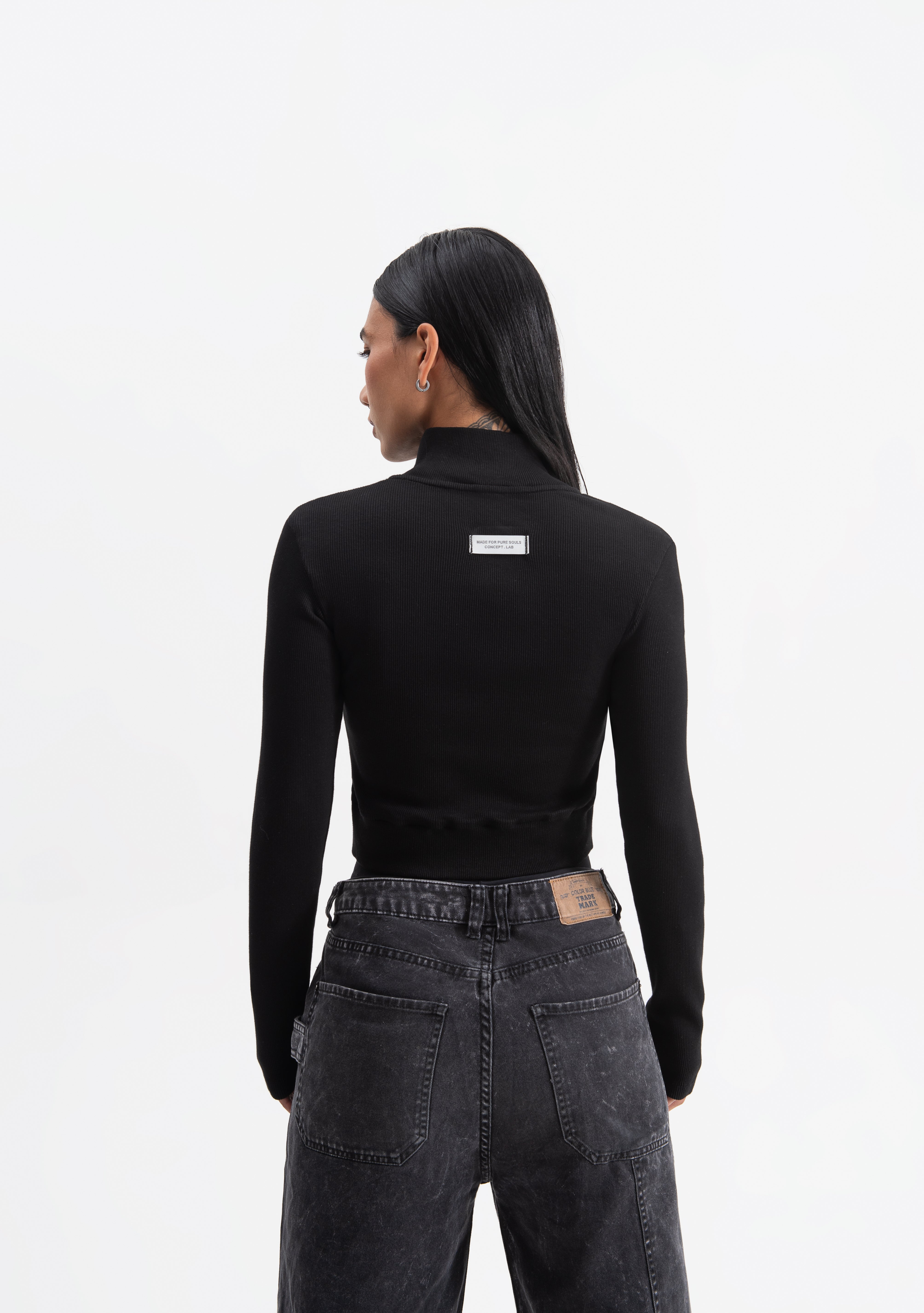 Knockout Woman Black Zip Jacket