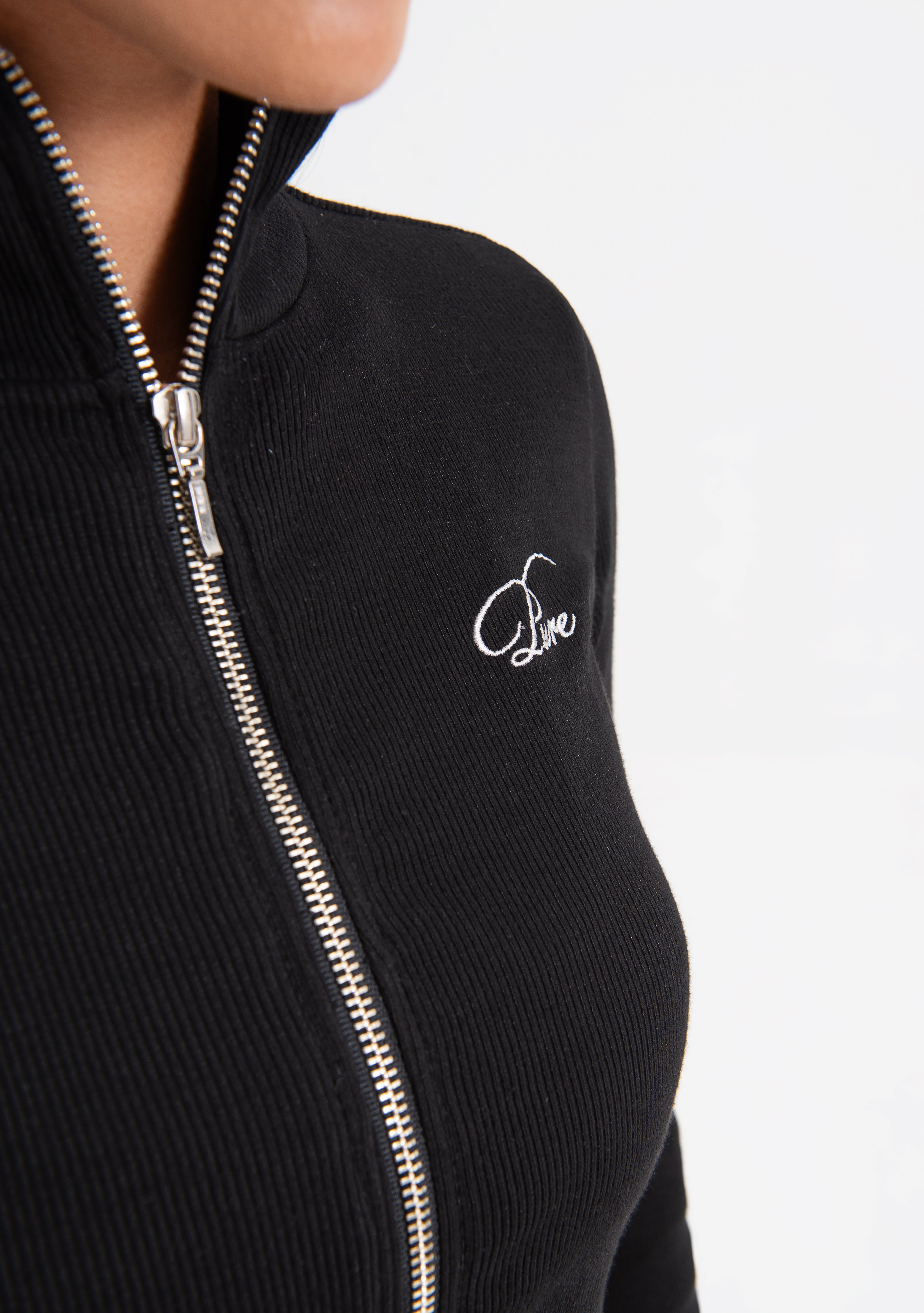 Knockout Woman Black Zip Jacket