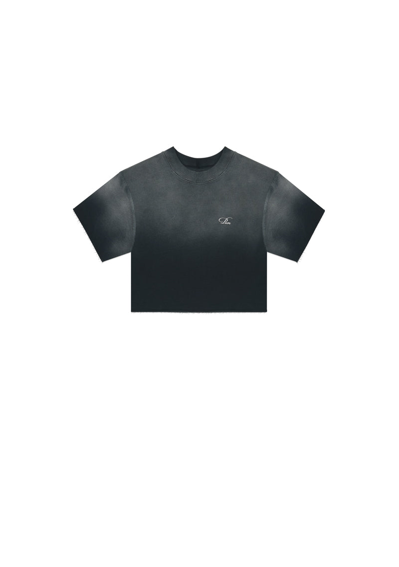 Monclair washed black Crop top