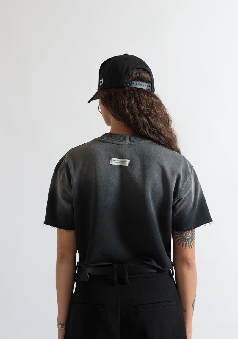 Monclair washed black Crop top