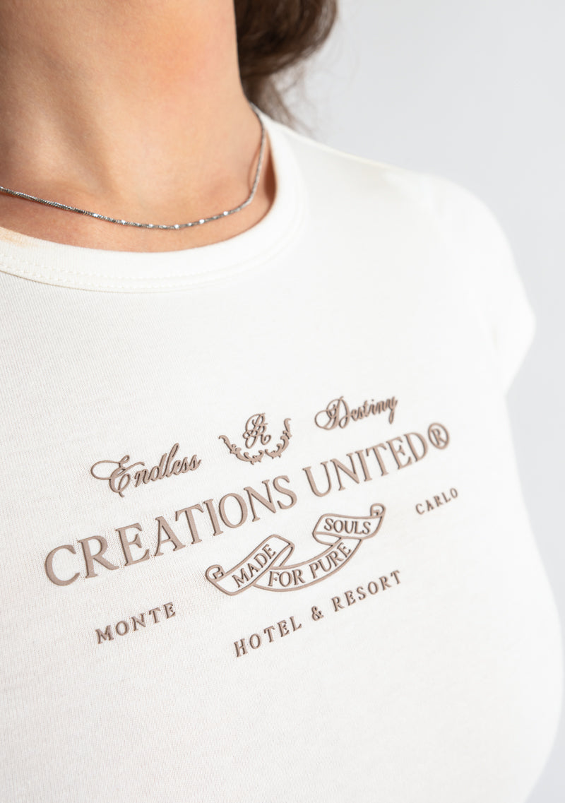 Monclair Cream baby tee