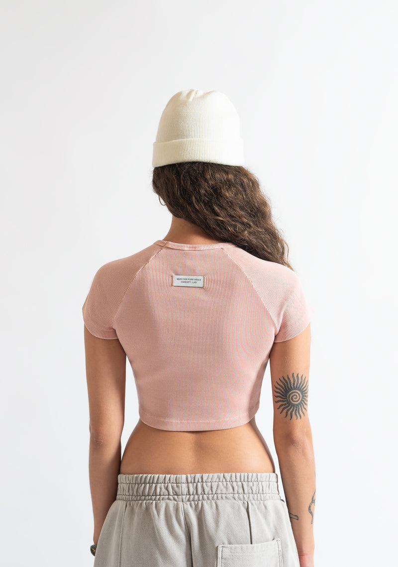 Monclair pink Crop top