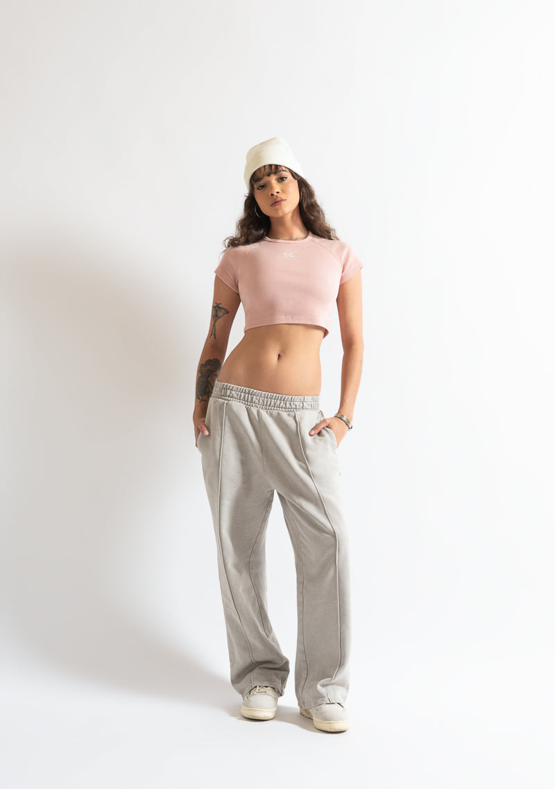 Monclair pink Crop top