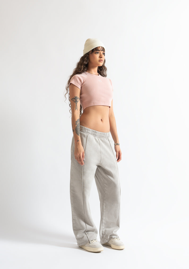 Monclair pink Crop top