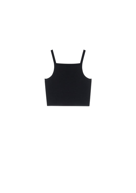 Monclair Black Crop Top