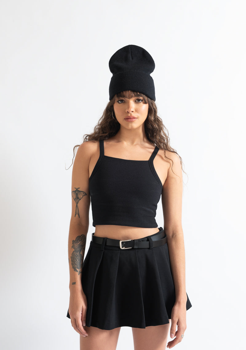Monclair black crop top