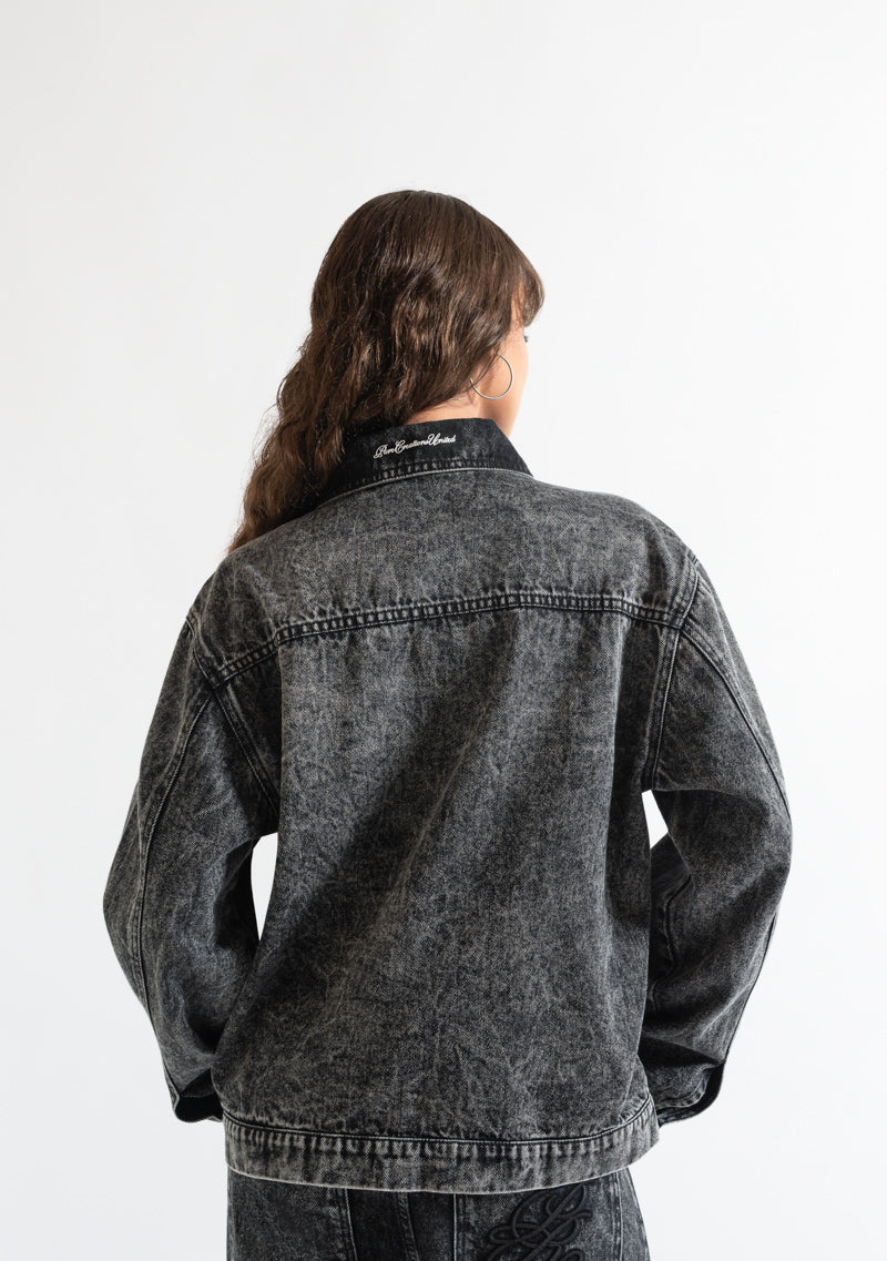 Monclair washed black jacket