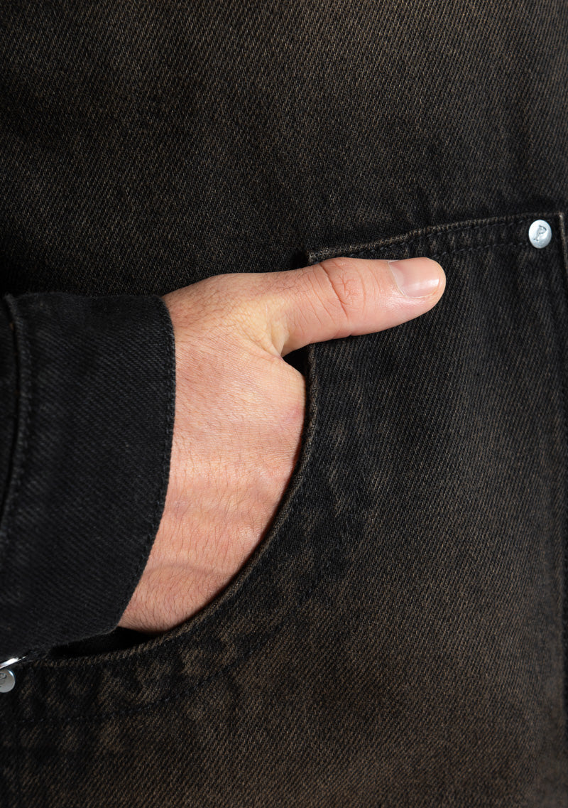 Monclair washed black brown jacket