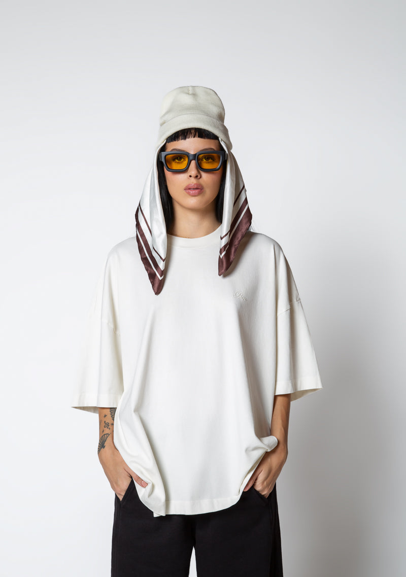 Dopamine cream box fit t-shirt