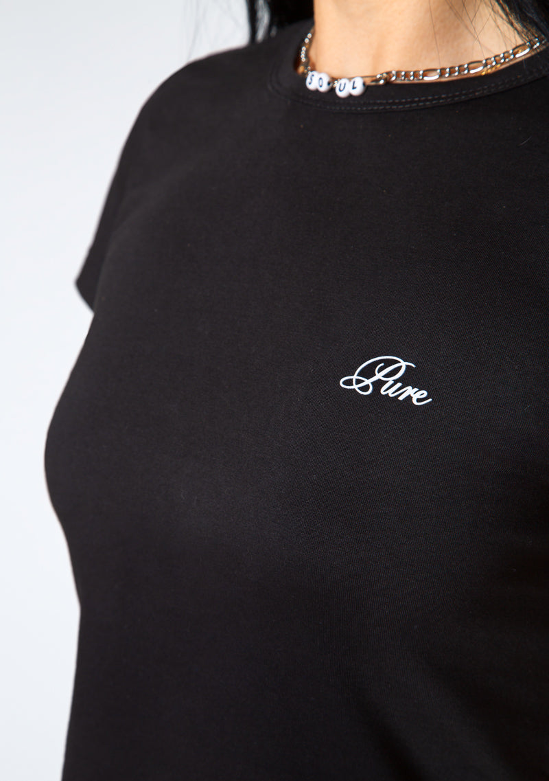 Dopamine black crop top