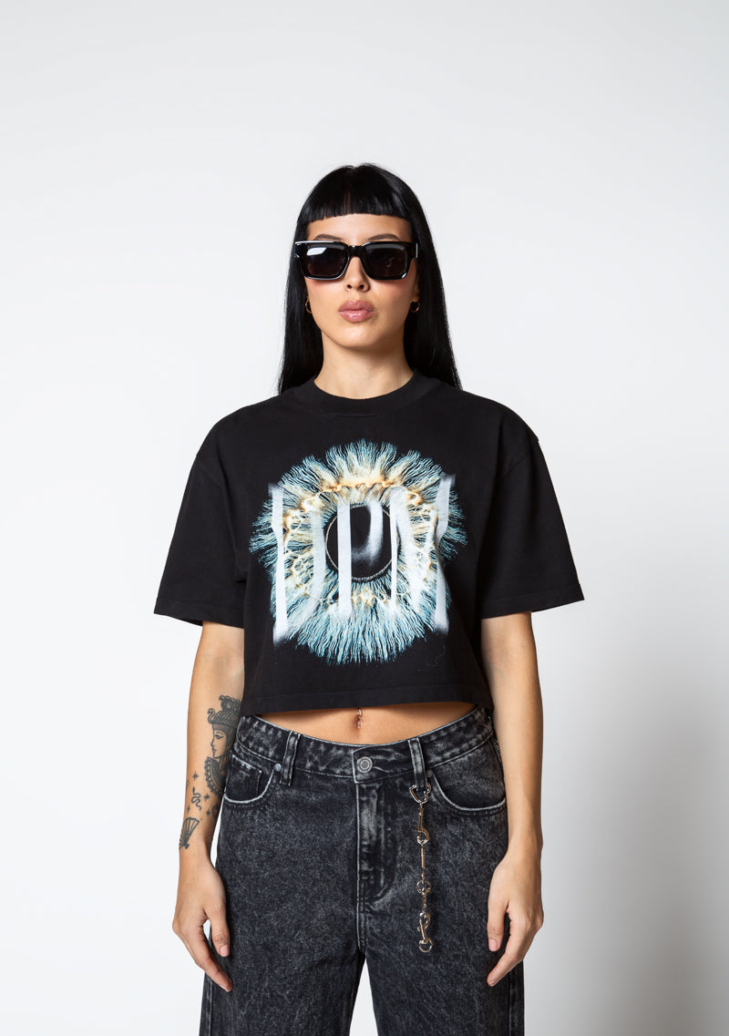 Dopamine black eye crop top
