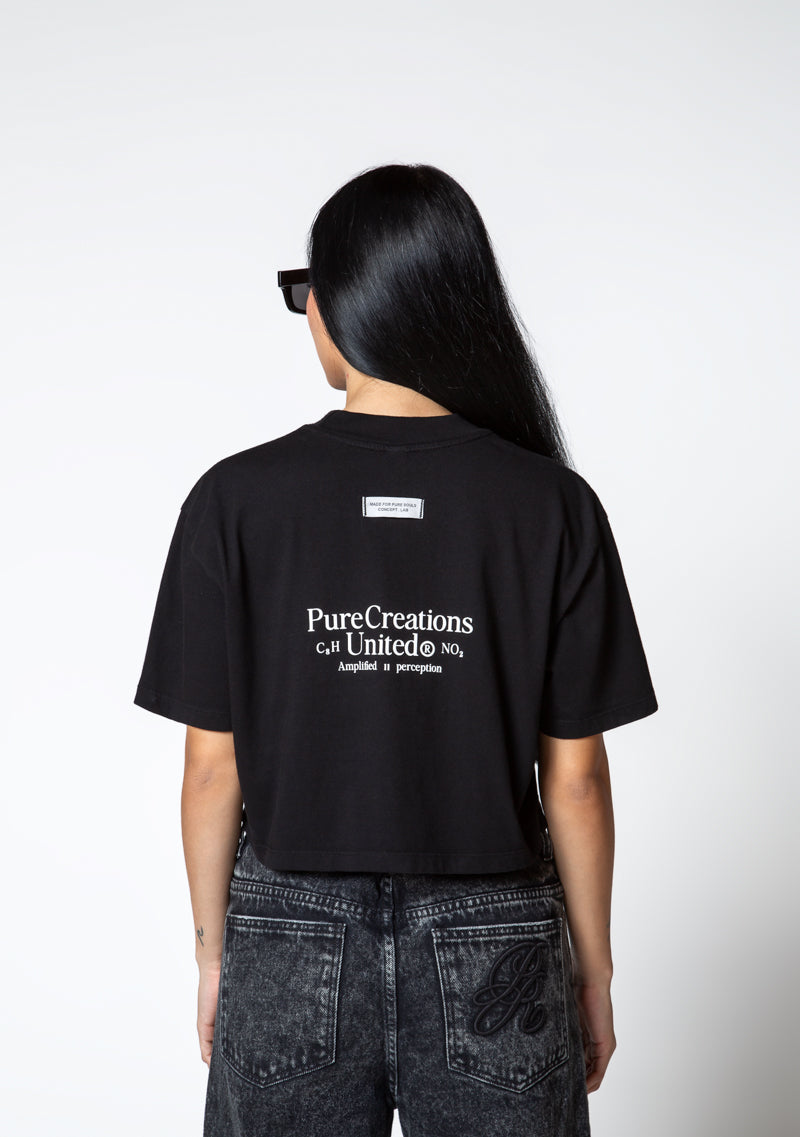 Dopamine black eye crop top