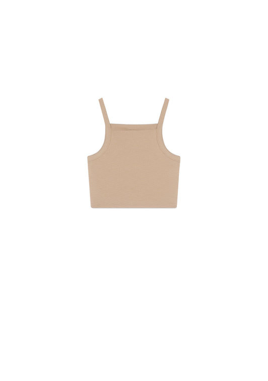 Monclair Brown Crop Top