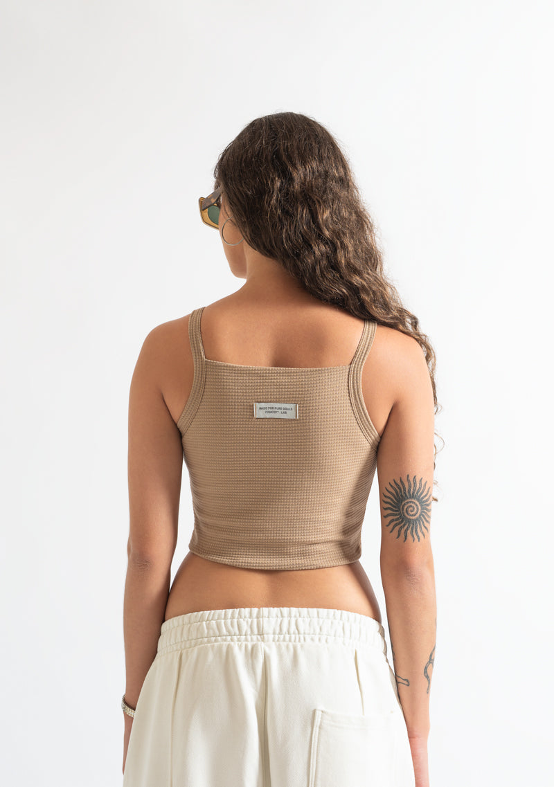 Monclair brown crop top
